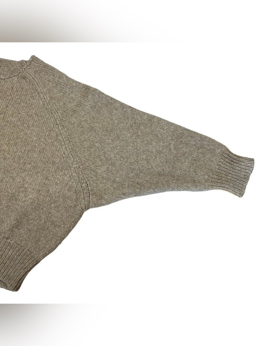 18-8 NILI LOTAN Wool Yak Blend Sweater Round Neck WOMENS L Beige Long Sleeve - Picture 14 of 15